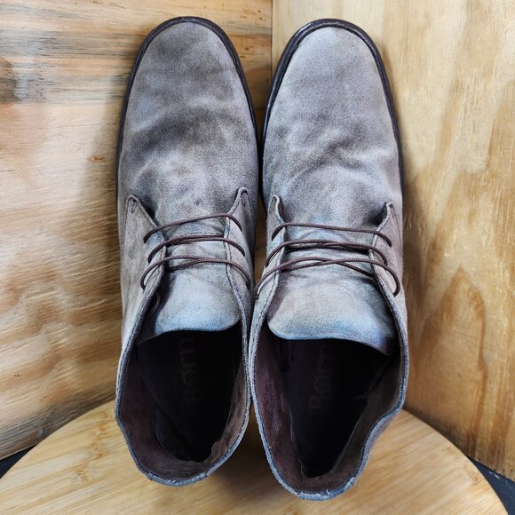 Born McNeil Distressed Taupe Suede Chukka Lace Up Boots - Picture 7 of 10